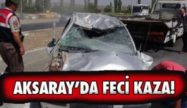 Aksaray’da otomobil takla attı: 4 yaralı