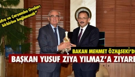 Bakan Özhaseki'den Başkan Yılmaz'a ziyaret