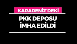 Karadeniz'deki PKK Deposu İmha Edildi