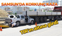 Samsun'da Korkunç Kaza! TIR'ın Altına Girdi
