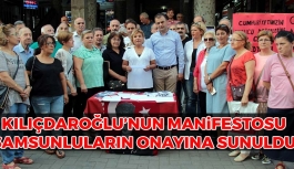 Kılıçdaroğlu'nun Manifestosu Samsunluların Onayına Sunuldu