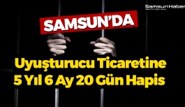 Samsun'da Yakalanan Genç 5 Yıl 6 Ay 20 Gün Hapis Cezası Aldı