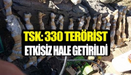 TSK: 330 terörist etkisiz hale getirildi!