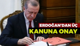 Cumhurbaşkanı Erdoğan'dan 3 Kanuna Onay