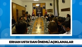 MHP Samsun Milletvekili Erhan Usta'dan Önemli Açıklamalar