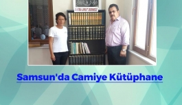 Samsun'da Camiye Kütüphane