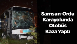 Samsun-Ordu Karayolunda Otobüs Kaza Yaptı