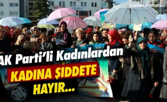 AK Parti Samsun İl Kadın Kolları Kadına Şiddet İçin Toplandı