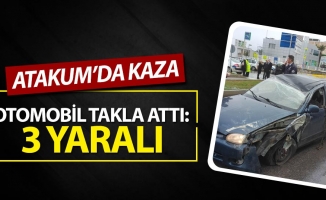 Atakum'da Otomobil Takla Attı: 3 yaralı