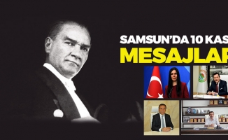 Samsun'da 10 Kasım Mesajları