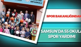 Samsun'da 55 Köye Spor Malzemesi