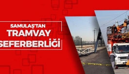 Samsun-Tekkeköy Tramvay Hattında Onarım Sürüyor