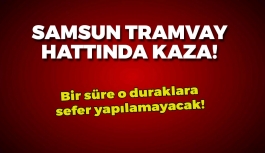 Tekkeköy Tramvay Hattında İnanılmaz Kaza!
