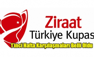 Ziraat Türkiye Kupası 1. Hafta Maçları Belli Oldu