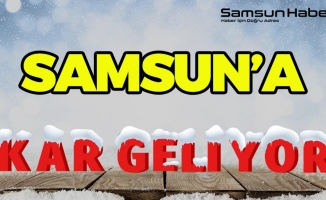 Samsun'a Yoğun Kar Yağışı Uyarısı
