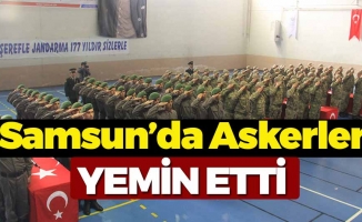 Samsun'da Askerler Yemin Töreni Yaptı