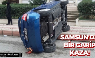 Samsun'da Bir Garip Kaza!