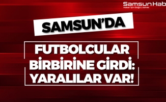 Samsun'da Futbol Maçında Saha Karıştı!