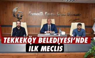 Tekkeköy Belediyesi Yeni Binasında İlk Toplantısını Yaptı