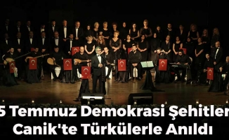 15 Temmuz Demokrasi Şehitleri Canik'te Türkülerle Anıldı