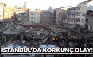 İstanbul'da Korkunç Olay! Bina Çöktü