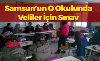 Samsun'da O Okul Veliler İçin Sınav Düzenledi