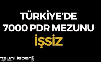 Türkiye'de 7000 PDR Mezunu İşsiz