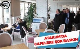 Atakum’da Cafelere Şok Baskın