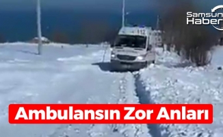 Samsun'da Ambulansın Zor Anları