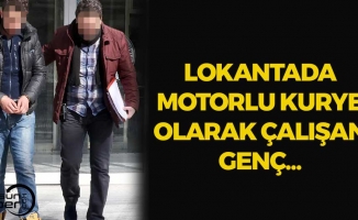 Samsun'da Bir Lokantada Motorlu Kurye Olarak Çalışan Genç...