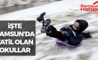 Samsun'da Öğrencilere Kar Tatili! İşte Liste