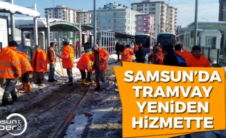 Samsun'da Tramvay Yeniden Hizmette