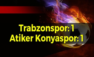 Trabzonspor 1 Puanla Ayrıldı