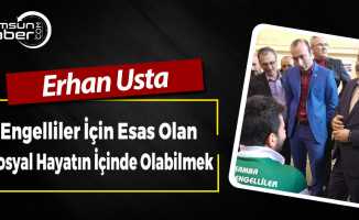Erhan Usta, Çarşamba’da Engelliler Basketbol Müsabakasına Katıldı