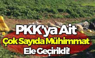 PKK'ya Ait Çok Sayıda Mühimmat Ele Geçirildi!