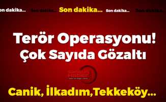 Samsun'da Birçok İlde Terör Operasyonu!