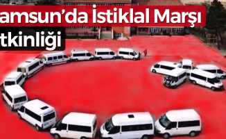 Samsun'da İstiklal Marşı Etkinliği