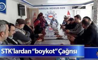Samsun'da STK’lardan “boykot” Çağrısı