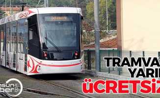 Samsun'da Tramvay Yarın Ücretsiz Hizmet Verecek