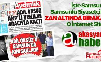 Samsun'u Ve Samsunlu Siyasetçileri Zan Altında Bırakan Akasyam.com'muş!