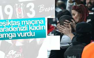 Beşiktaş maçına Karadenizli kadın taraftar damga vurdu