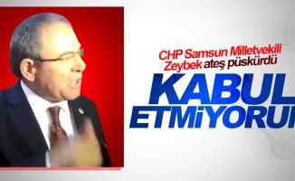 CHP Samsun Milletvekili Zeybek ateş püskürdü: Kabul etmiyorum