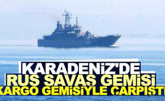 Karadeniz'de Rus Savaş Gemisi, Hayvan taşıyan gemiyle çarpıştı