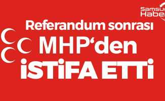 Referandum sonrası partisi MHP'den istifa etti