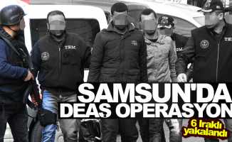 Samsun'da DEAŞ operasyonun 6 Iraklı yakalandı