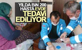 Samsun'da yılda bin 200 hasta evde tedavi ediliyor
