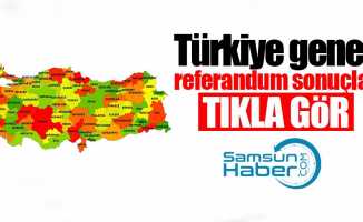 Türkiye geneli referandum sonuçları