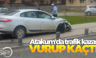 Atakum'da trafik kazası! Vurup, kaçtı