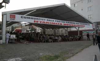 CHP Samsun'da iftar çadırı kurdu