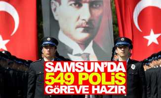 Samsun'da 549 polis göreve hazır